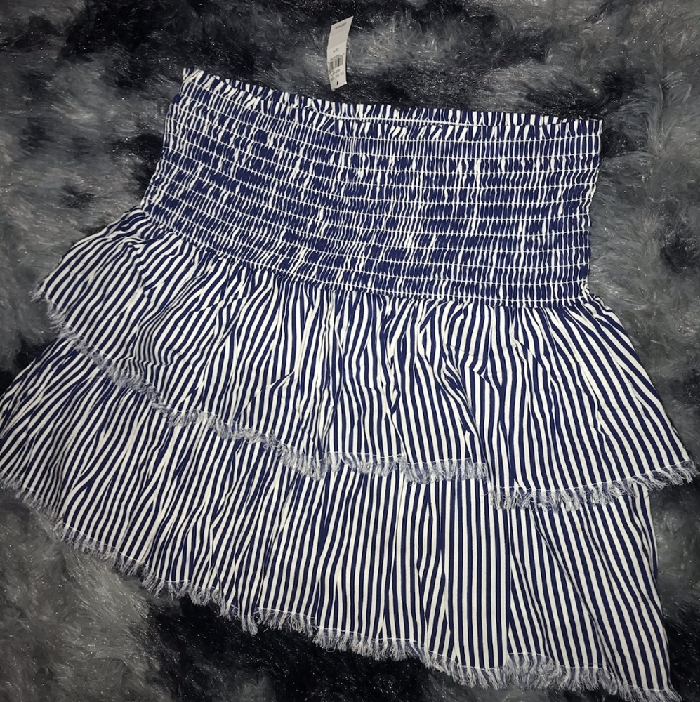 New Aerie blue and white skirt